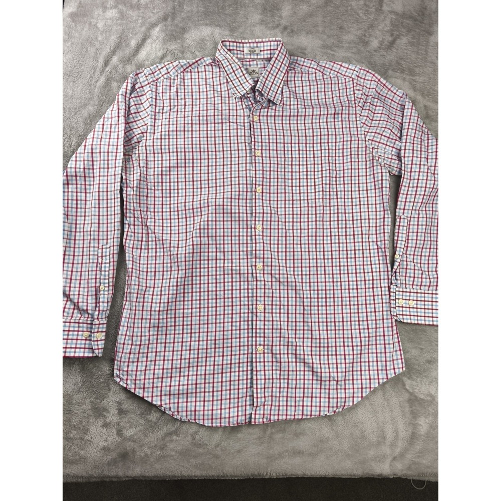 Peter Millar Plaid Button Up Shirt Mens Large Preppy Golf Dadcore